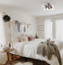 Sputnik Chandelier with 8 Socket Flush Mount Ceiling Light
